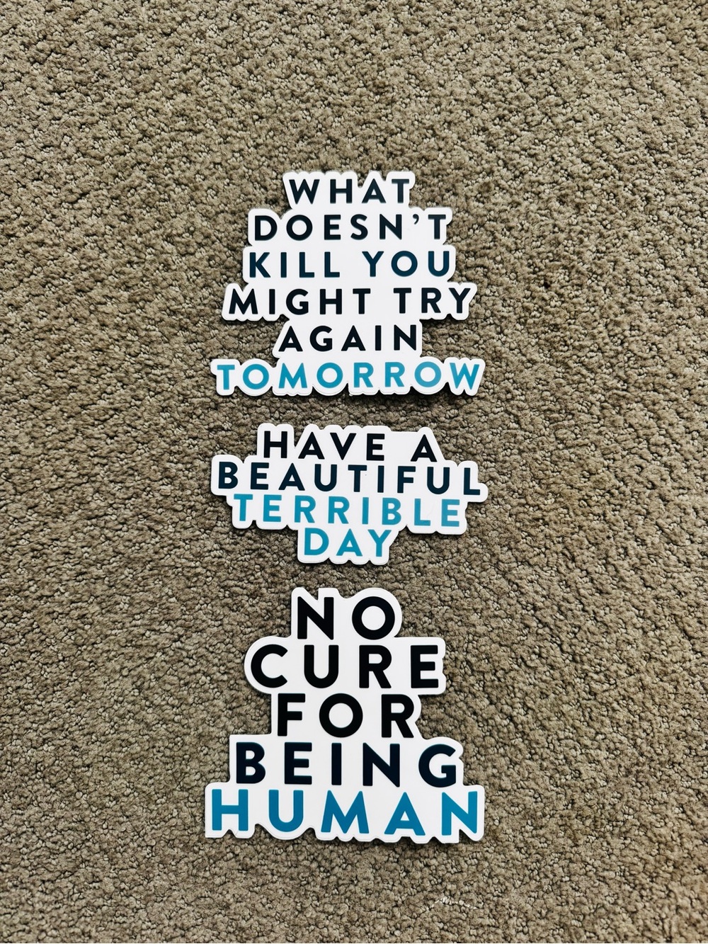 Funny stickers, set of 3